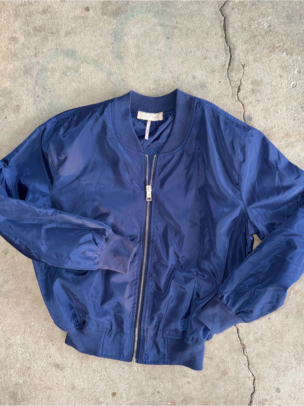 Altar'd State Navy Blue Bomber Jacket